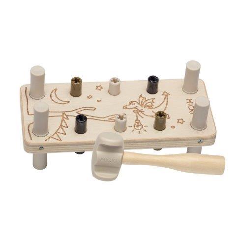 Micki Premium - Pounding Bench, Natural - Toy Wonder