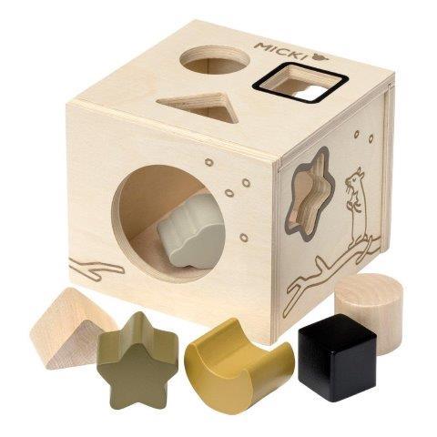 Micki Premium - Sorting Box, Natural - Toy Wonder