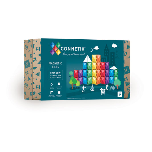 CONNETIX - Rainbow Rectangle Pack 18 pc