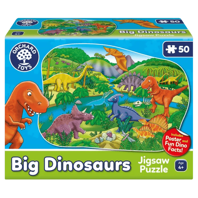 Orchard Jigsaw - Big Dinosaur Shaped Puzzle 50pc - Toy Wonder