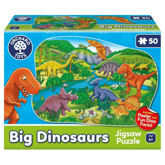 Orchard Jigsaw - Big Dinosaur Shaped Puzzle 50pc - Toy Wonder