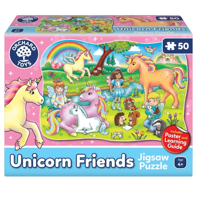 Orchard Jigsaw - Unicorn Friends & Poster 50pc - Toy Wonder