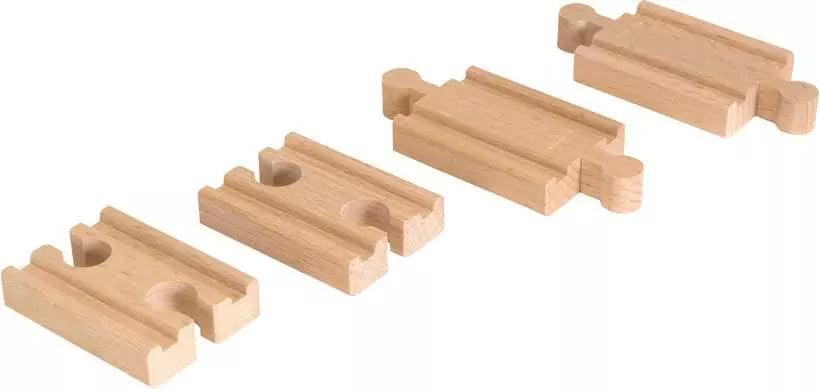 BRIO - Mini Straight Track Pack 4 pieces - Toy Wonder