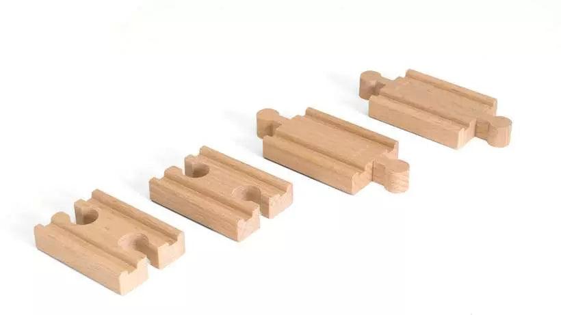 BRIO - Mini Straight Track Pack 4 pieces - Toy Wonder