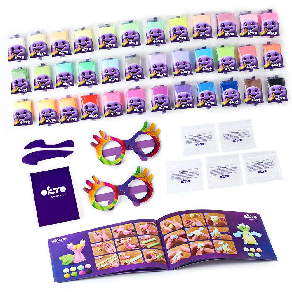 Okto - Sensory Art: 36 Colors Air Clay Creativity Set