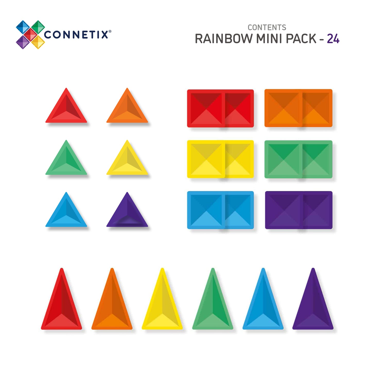 CONNETIX - Rainbow Mini Pack 24 pc