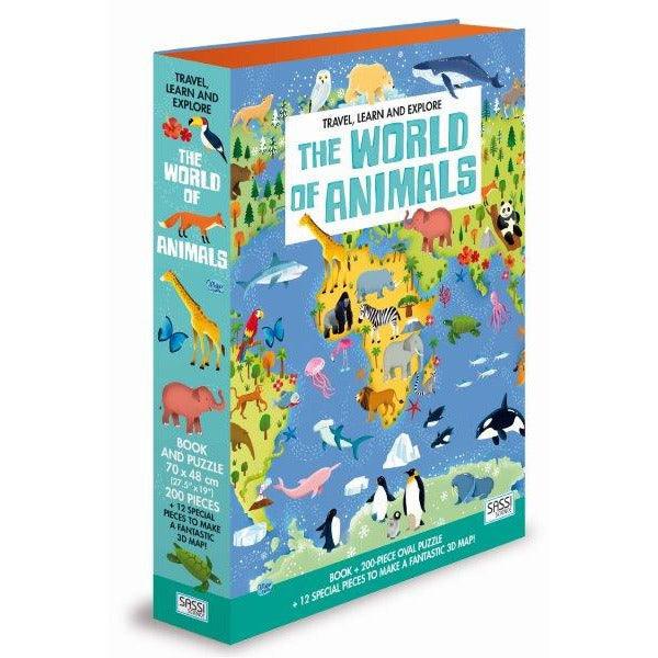 Sassi The World of Animals Book and 3D Puzzle - Toy Wonder