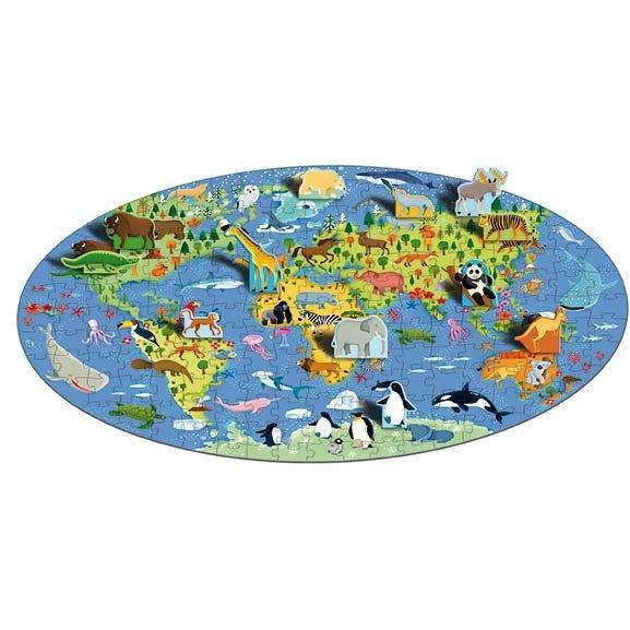 Sassi The World of Animals Book and 3D Puzzle - Toy Wonder