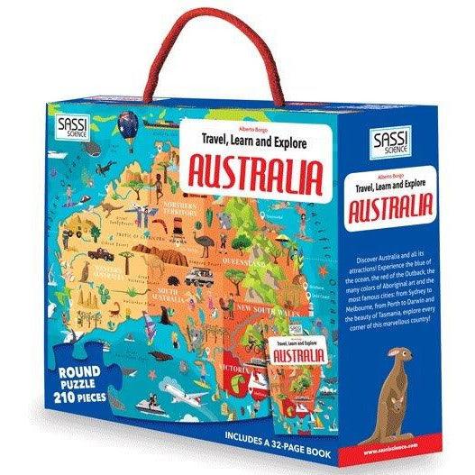 Sassi Travel Learn Explore Puzzle & Book Set - Australia - Toy Wonder