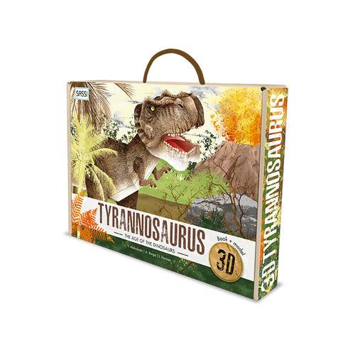 Sassi The Age of the Dinosaurs 3D Tyrannosaurus and Book Set - Toy Wonder