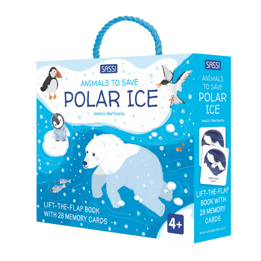 Sassi Memory Matching - Animals to Save Polar Ice - Toy Wonder