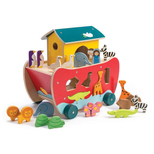 Tender Leaf Toys - Noah's Shape Sorter Ark - Toy Wonder