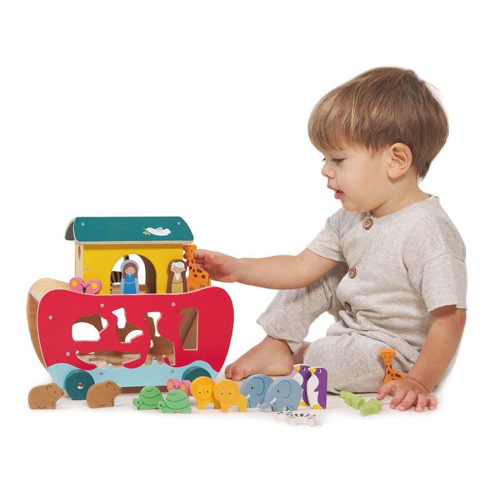 Tender Leaf Toys - Noah's Shape Sorter Ark - Toy Wonder