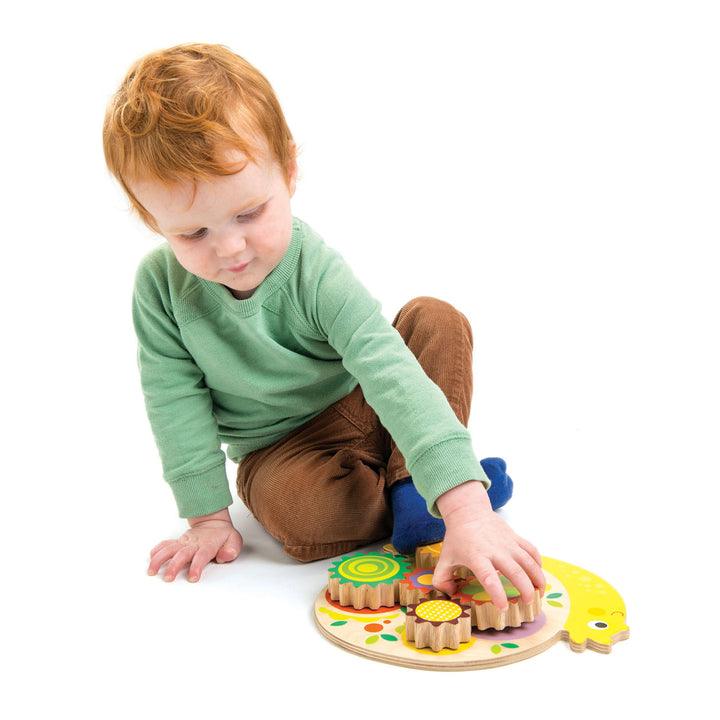 Tender Leaf Toys - Snail Whirls Wooden Puzzle - Toy Wonder