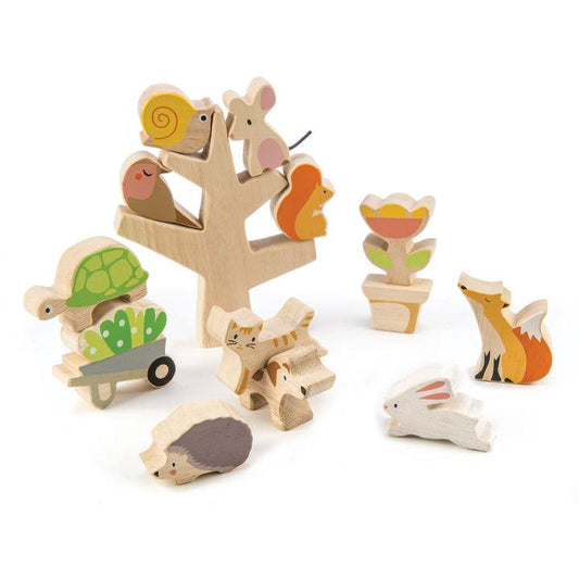 Tender Leaf Toys - Stacking Garden Animal Friends - Toy Wonder