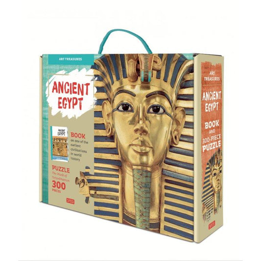 Sassi Ancient Egypt Tutankhamun 300 Puzzle & Book Set - Toy Wonder