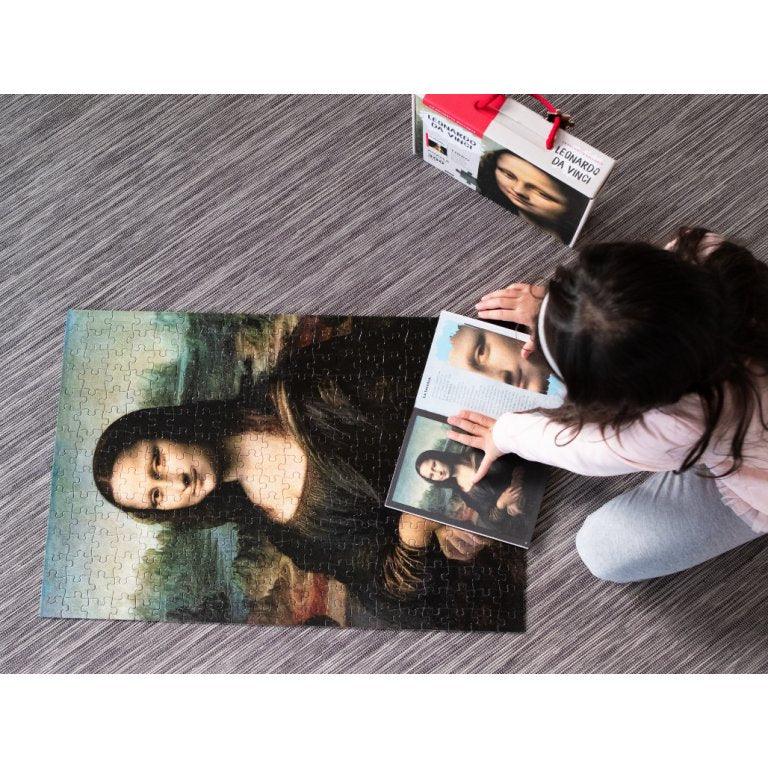 Sassi Leonardo da Vinci Mona Lisa 300 Puzzle & Book Set - Toy Wonder