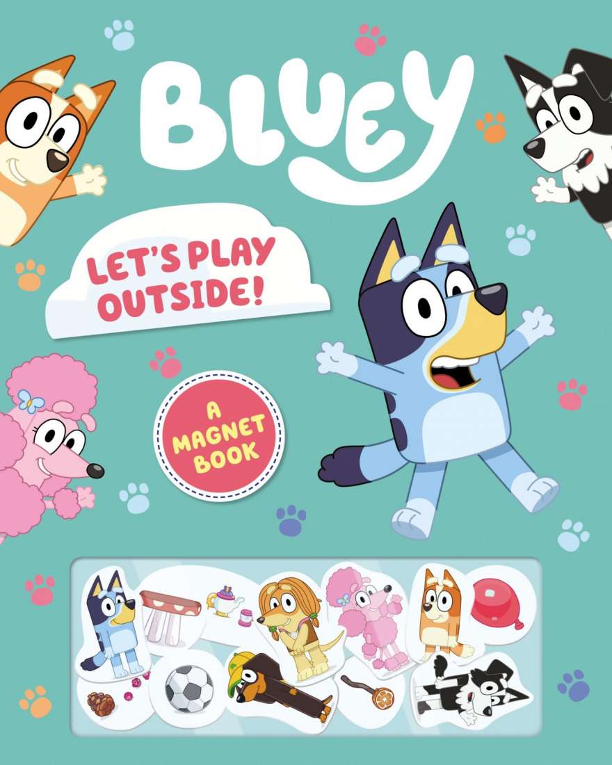 Bluey: Let's Play Outside!: A Magnet Book - Hardback - Toy Wonder