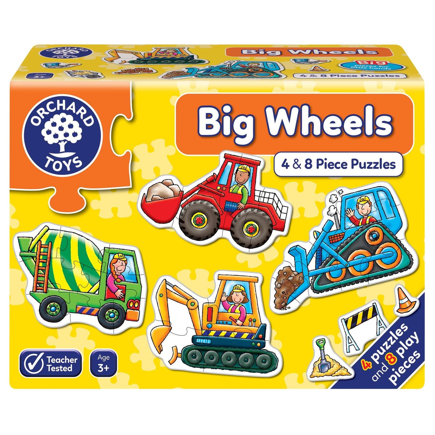 Orchard Jigsaw - Big Wheels 4 x 8pc