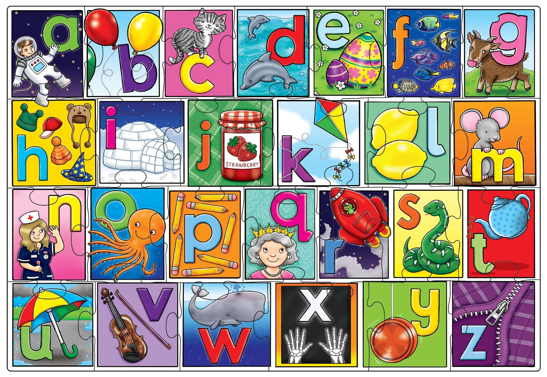 Orchard Jigsaw - Big Alphabet Puzzle & Poster